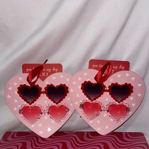 Eccolo Heart-Shaped Sunglasses Sets Valentines Day  4 Pieces Kids size